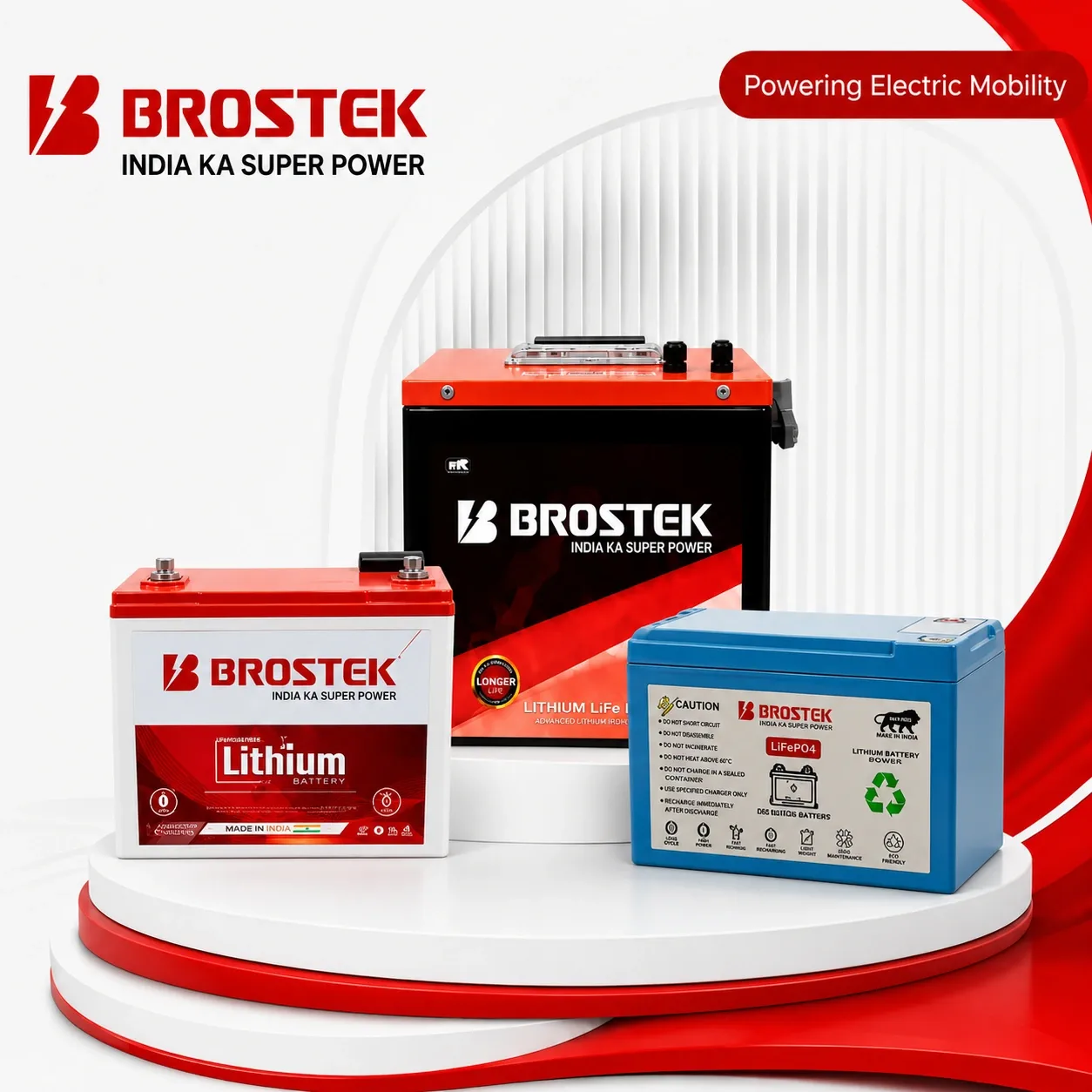 Brostek Batteries Product Applications